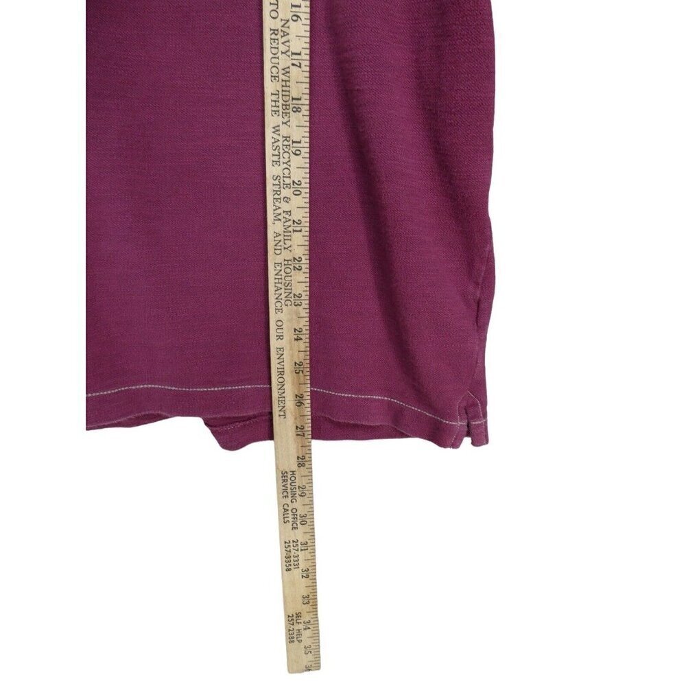 Carbon 2 Cobalt. Like new. Men's Short Sleeve Polo in Berry with Contrast Collar - Picture 5 of 10